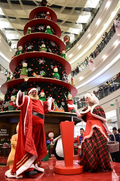 City Centre beirut lighting of the Christmas tree